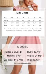 EXLURA Women's Summer Ruffle Casual Dress V Neck Lace A Line Backless Mini Dresses Flowy Wedding Guest Party Sundresses - Image 6